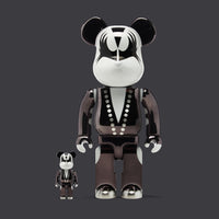 BEARBRICK 100% 400% KISS THE DEMON CHROME