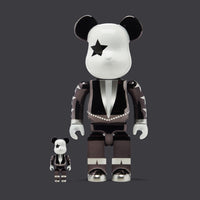 BEARBRICK 100% 400% KISS THE STARCHILD CHROME