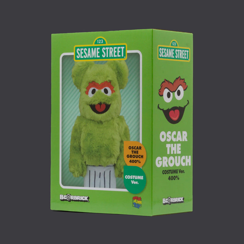 Bearbrick 400% Sesame Street Oscar The Grouch Costume Version