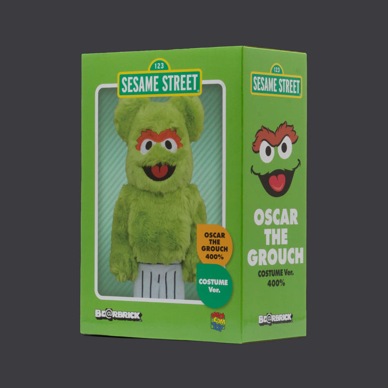 BEARBRICK 400% SESAME STREET OSCAR THE GROUCH COSTUME VERSION