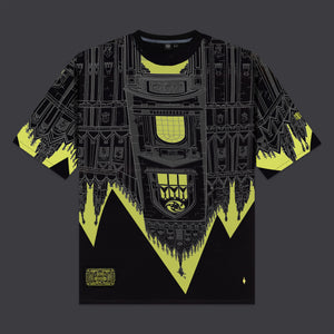 BENCH Duomo Over Tee Black/Lime