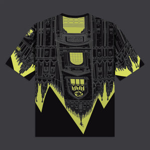 BENCH Duomo Over Tee Black/Lime