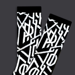 Monogram DLYNR Socks Black
