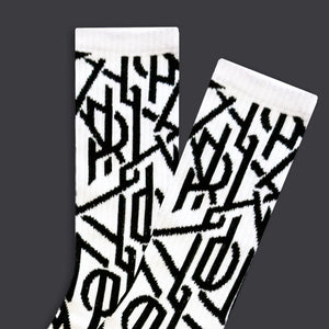 Monogram DLYNR Socks White