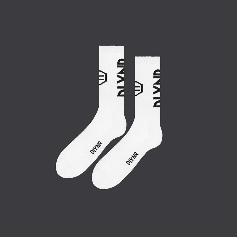 Vertical DLYNR Socks White