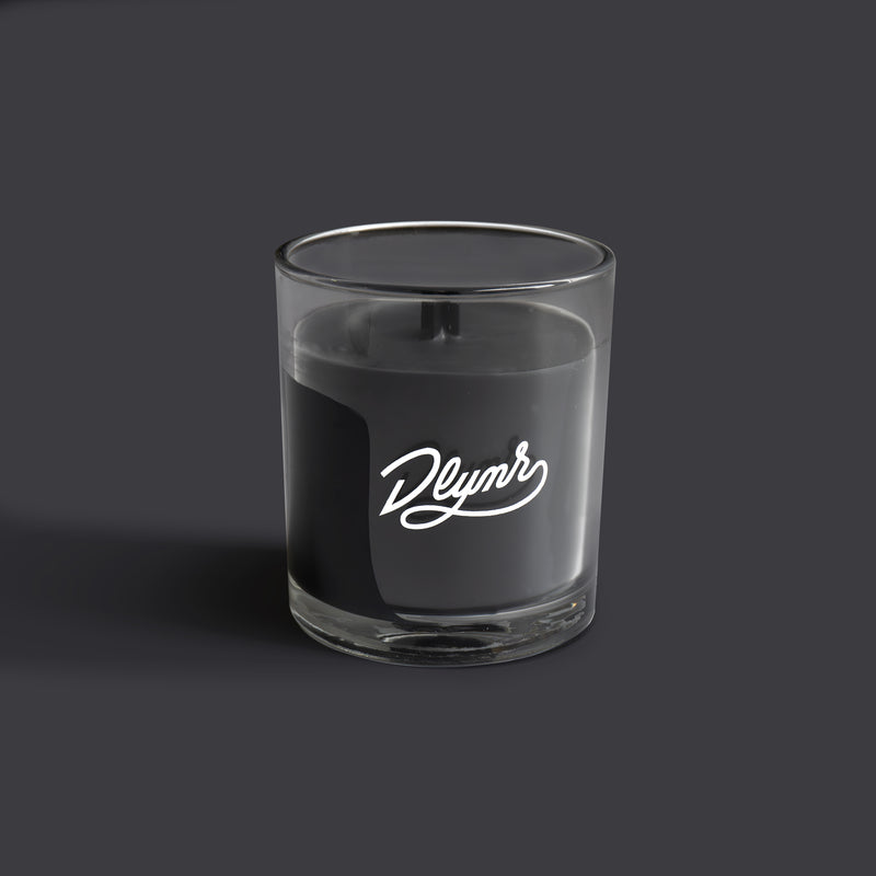 Glass Candle Black