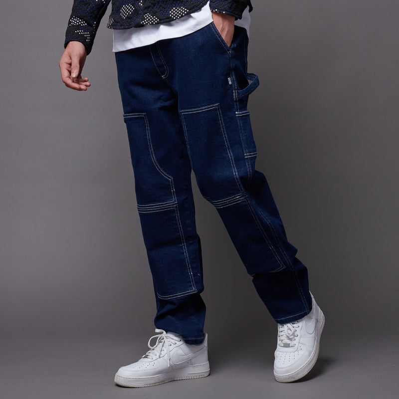 Denim Carpenter Pants Raw Blue Indigo