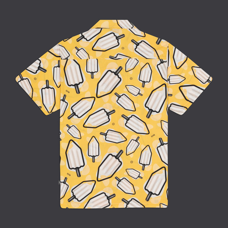 MAMBO Pattern al Limone Bowling Shirt