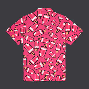 MAMBO Pattern alla Fragola Bowling Shirt