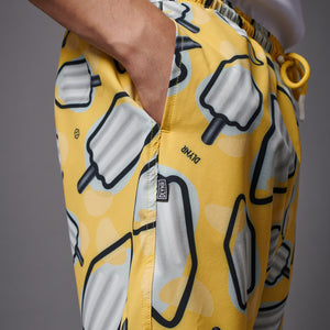 MAMBO Pattern al Limone Swimshorts