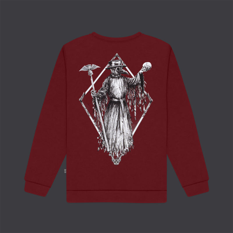 Black Plague Crewneck Bordeaux