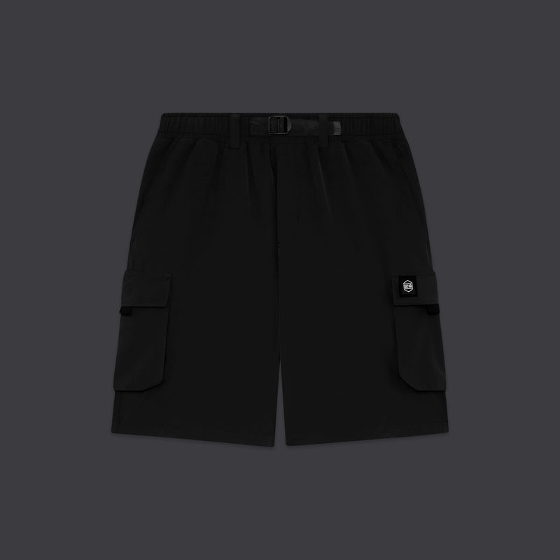 Techno Shorts Cargo Black