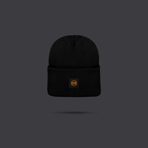 Logo Label Beanie Black/Orange