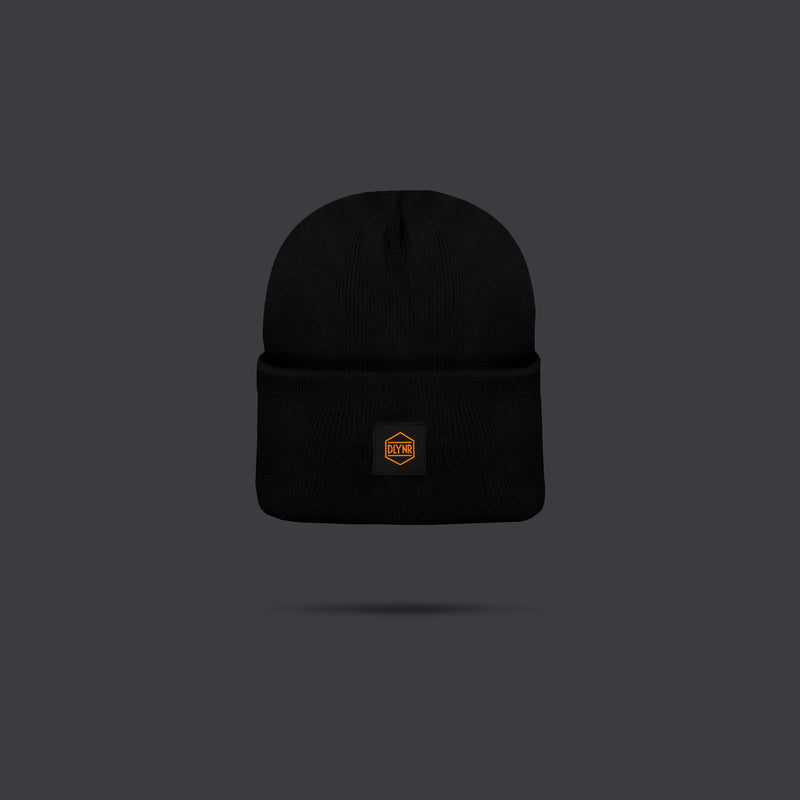 Logo Label Beanie Black/Orange