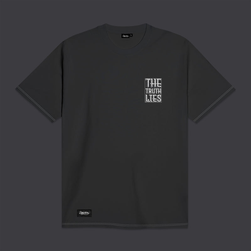 The Truth Lies Tee Grey