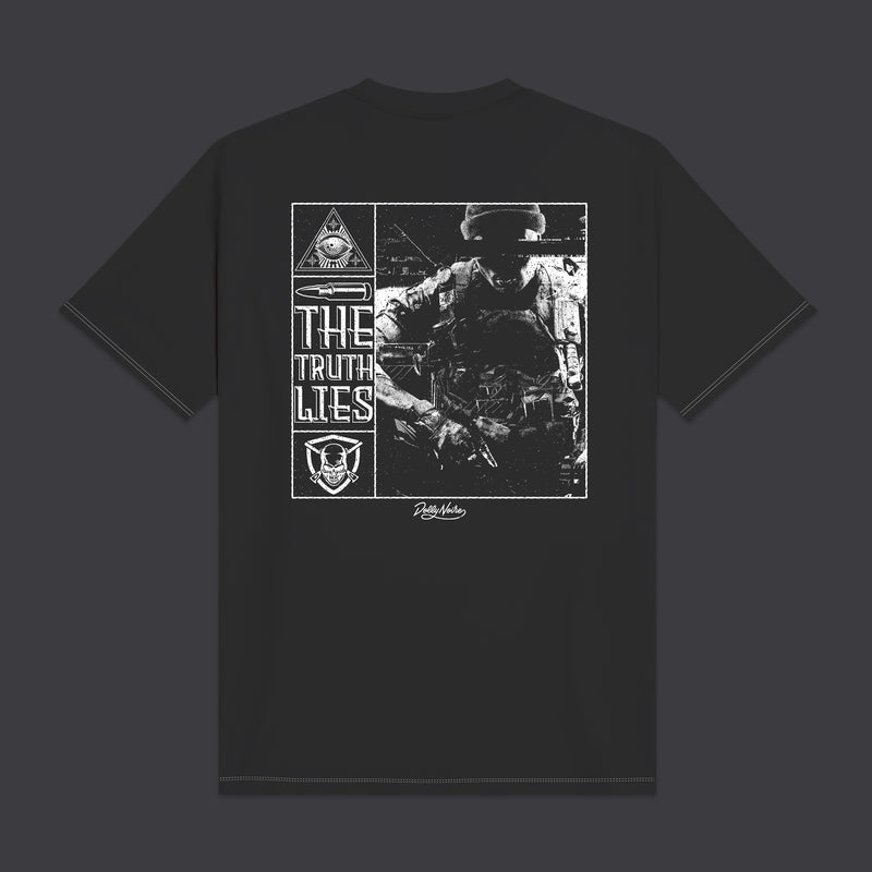 The Truth Lies Tee Grey