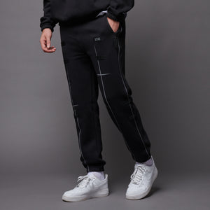 Tactical Reflective Sweatpants Black