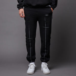 Tactical Reflective Sweatpants Black