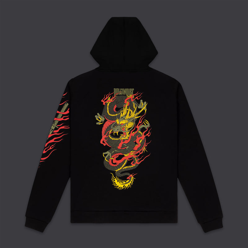 Ryu Dragon Hoodie Black