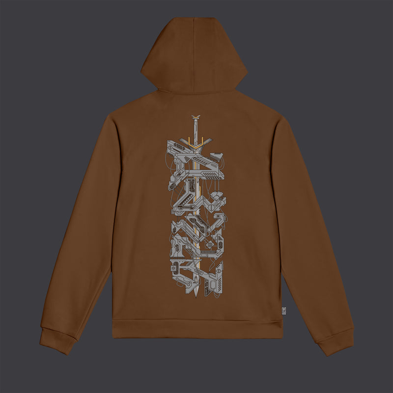 X-Calibur Reflective Hoodie Brown