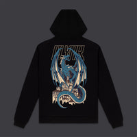 Blue Dragon Hoodie Black