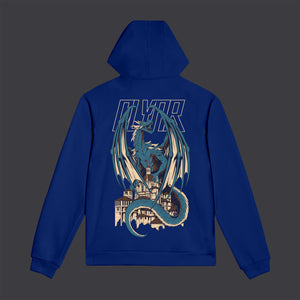 Blue Dragon Hoodie Blue