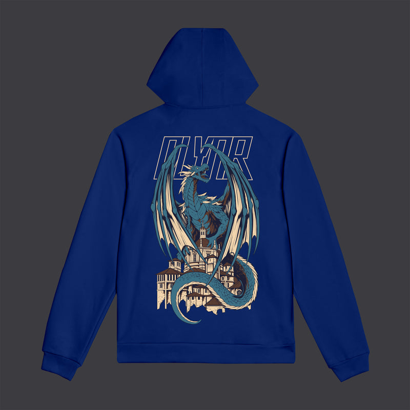 Blue Dragon Hoodie Blue