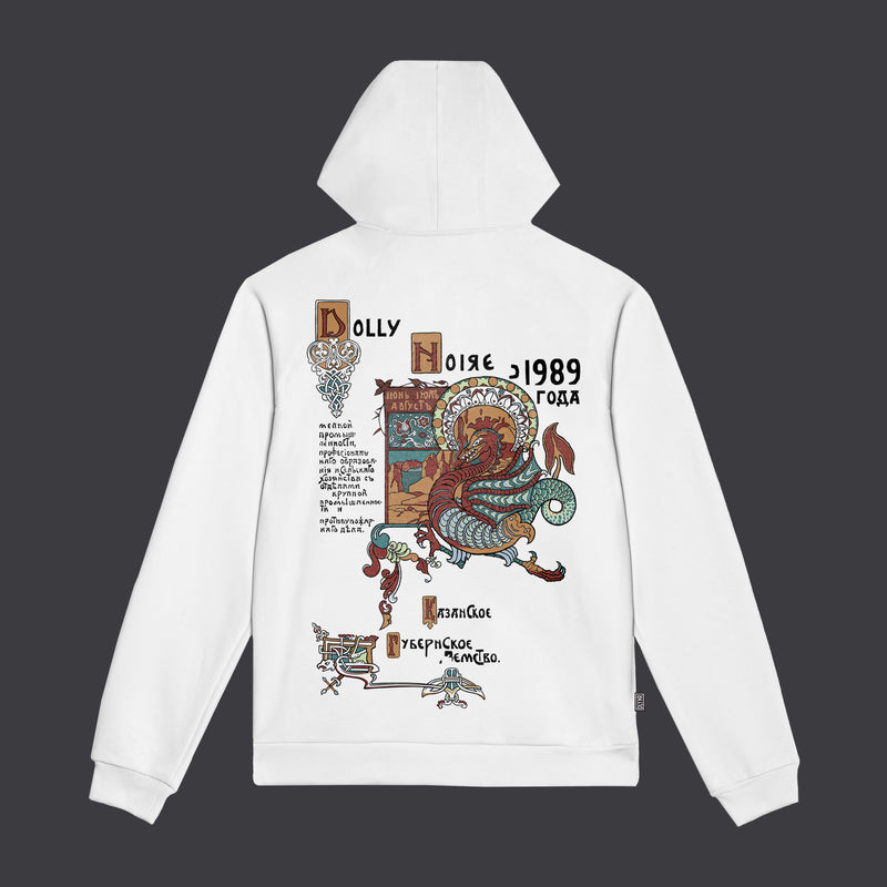 Ancient Dragon Hoodie White