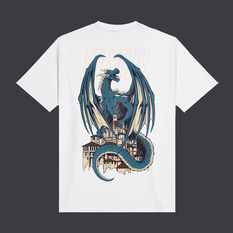 Blue Dragon Tee White