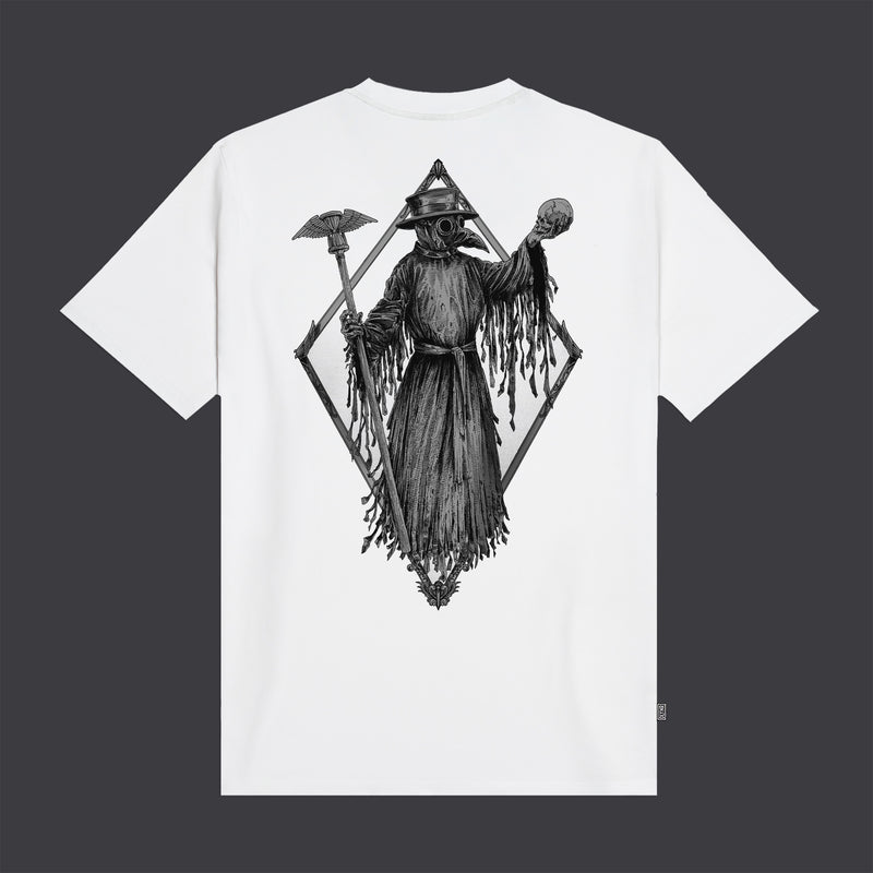 Black Plague Tee White
