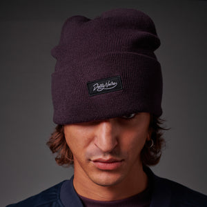 Dolly Noire Label Beanie Purple Dust