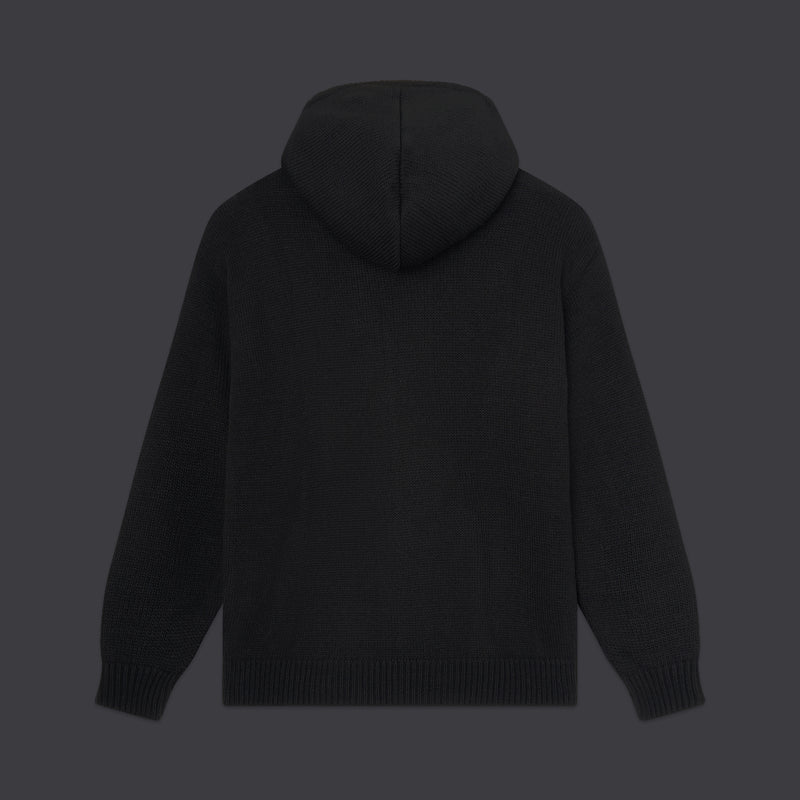 DLYNR Knitted Hoodie Black