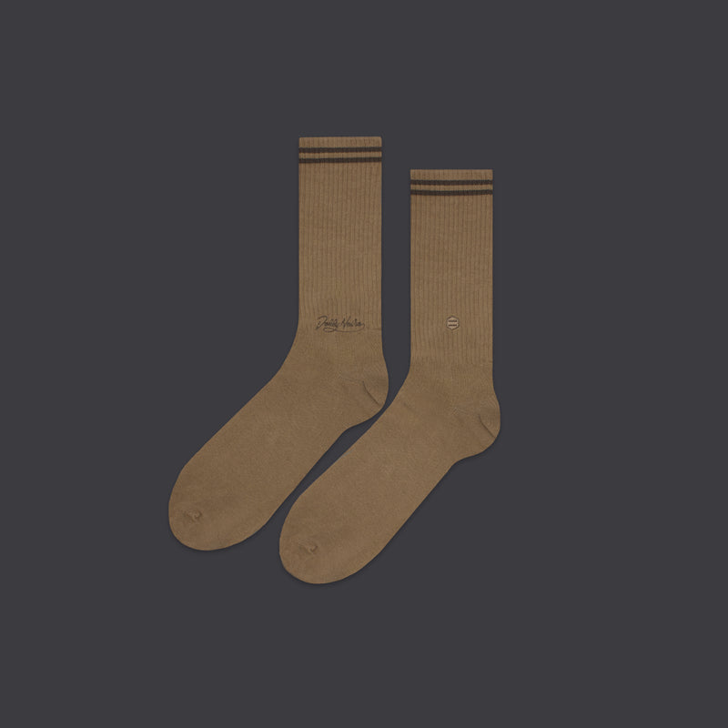 Logo Socks Sand Beige