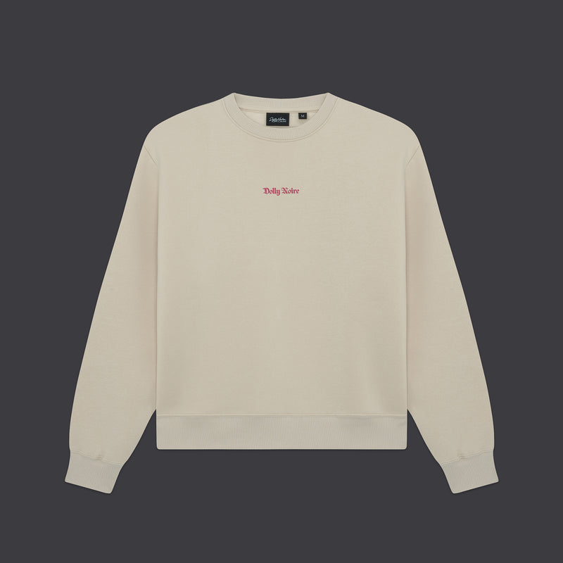 Dragon Scroll Crewneck Beige