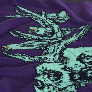 Druid Skull Sweater Purple Dust