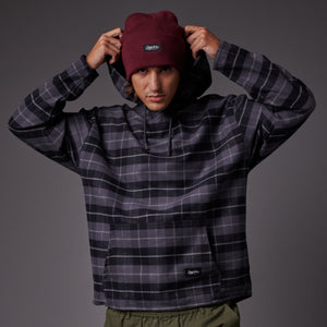 Tartan Hoodie Black