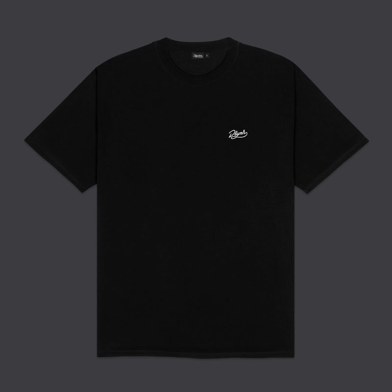 Signature Embroidery Tee Black