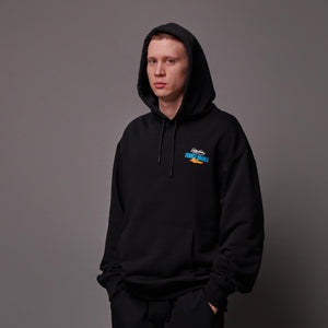 Sci-fi Eagle Poster Hoodie Black