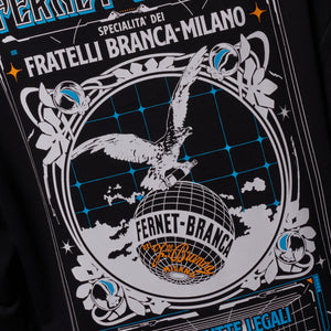 Sci-fi Eagle Poster Hoodie Black