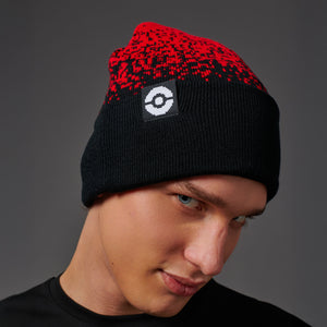 Pixel Pokéball Label Beanie