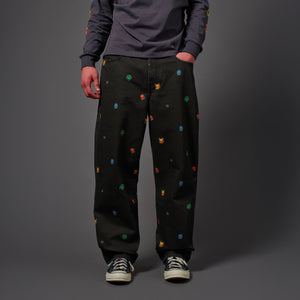 Starter Pattern Loose Fit Denim