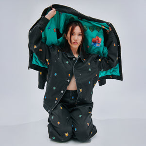 Starter Pattern Loose Jacket