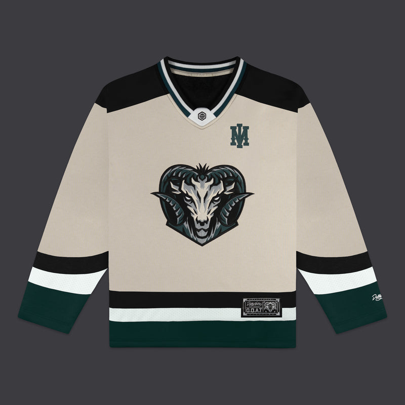 GOAT Hockey Crewneck Beige