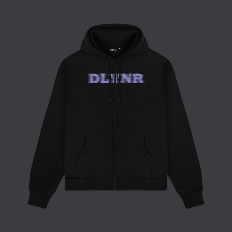 Cracked DLYNR Zip Hoodie Black
