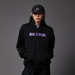 Cracked DLYNR Zip Hoodie Black