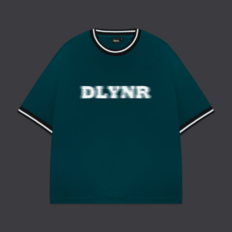 Cracked DLYNR Over Tee Teal