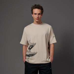 BENCH Tokyo Over Kimono Tee Dark Beige