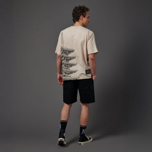 BENCH Tokyo Over Kimono Tee Dark Beige