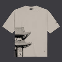 BENCH Tokyo Over Kimono Tee Dark Beige