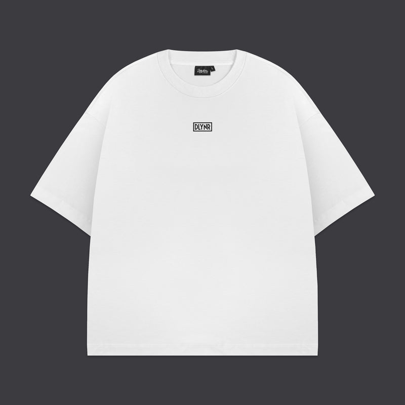 3D Box Logo Over Tee White